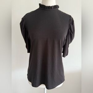 CeCe Elegant Black Women's Top